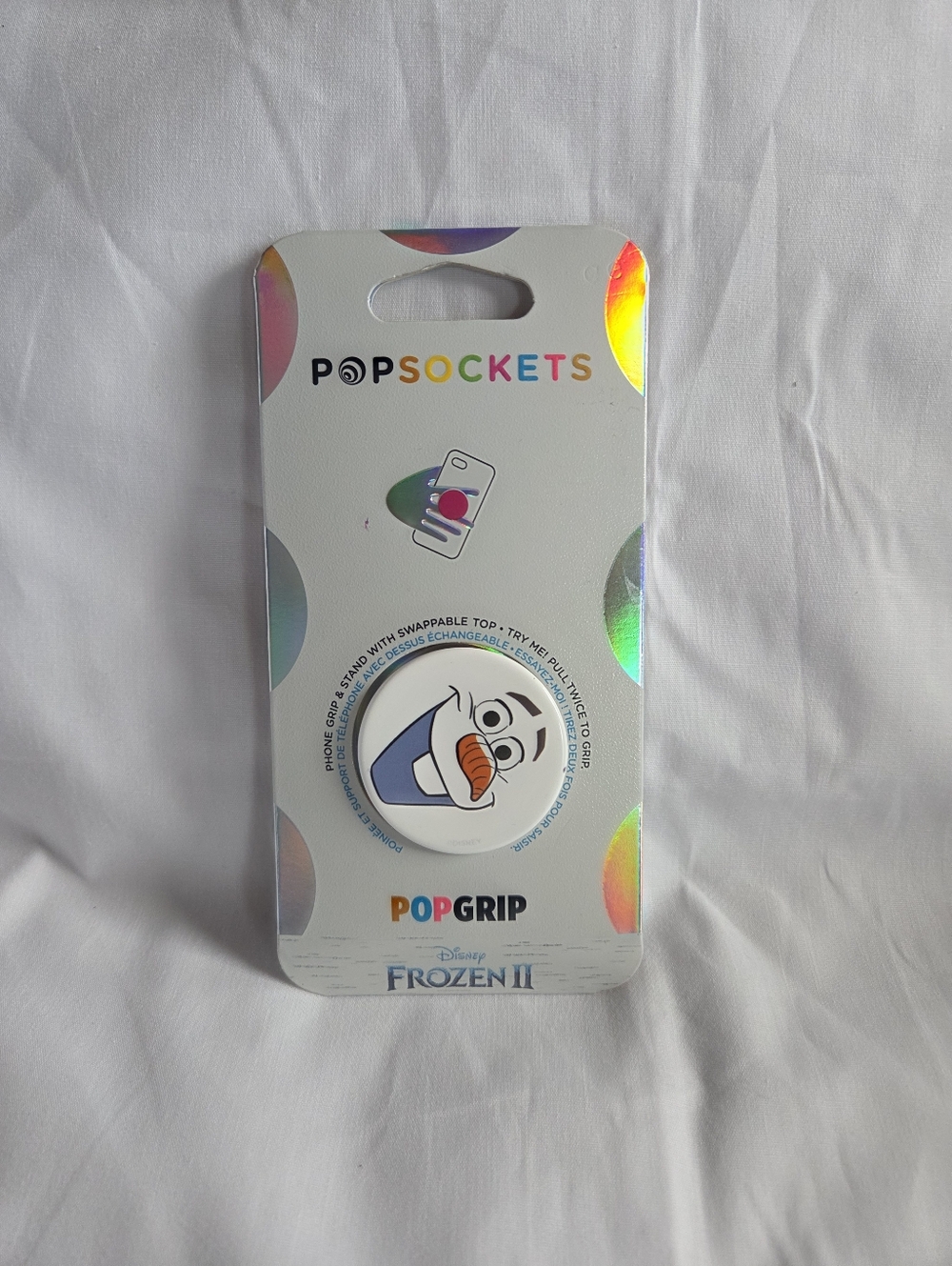 PopSocket PopGrip Disney Frozen II Olaf White Phone Grip NEW